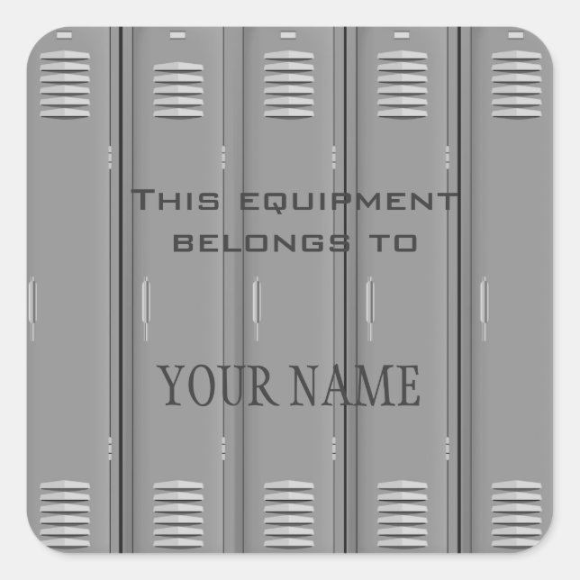 Locker Room Label Sticker (Front)