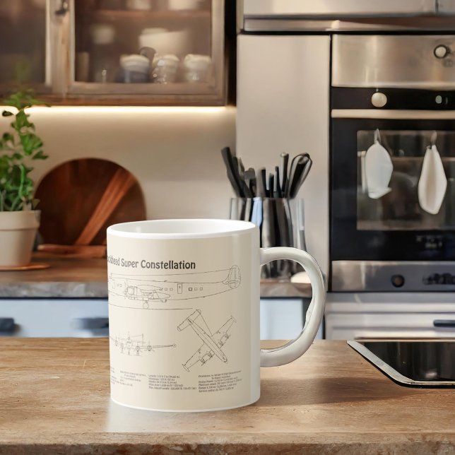 Lockheed L-1049 Super Constellation - Plans SD Coffee Mug (Creator Uploaded)