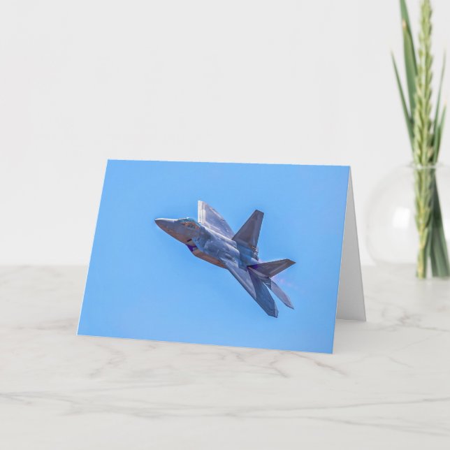 Lockheed Martin F-22A Raptor Greeting Card (Front)