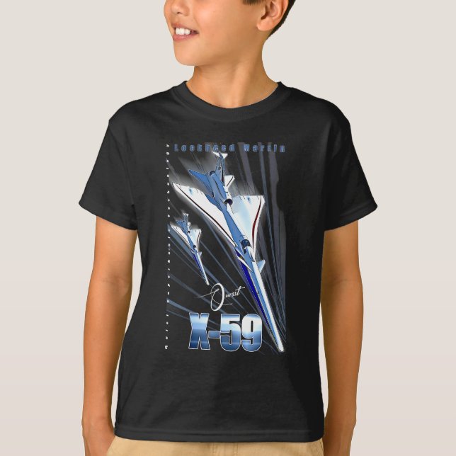 Lockheed Martin X-59 Quesst QueSST Supersonic Airc T-Shirt (Front)