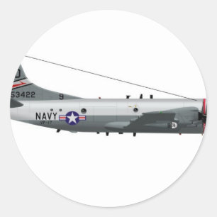 Lockheed P-3 Orion Classic Round Sticker