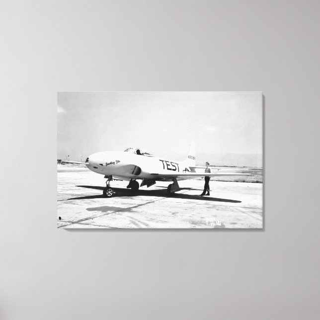 Lockheed P-80A Aeroplane Canvas Print (Front)