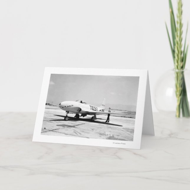 Lockheed P-80A Aeroplane Card (Front)