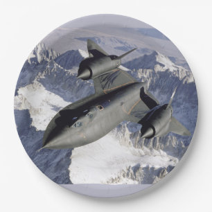 Lockheed SR-71B Blackbird Paper Plate