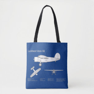 Lockheed Vega 5B - Aeroplane Plans ABD Tote Bag
