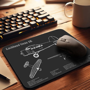 Lockheed Vega 5B - Aeroplane Plans PD Mouse Pad