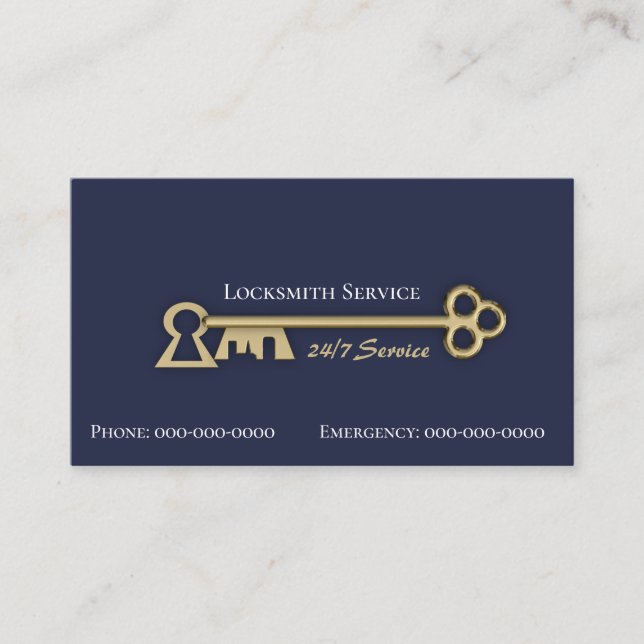Locksmith Business Card (Front)