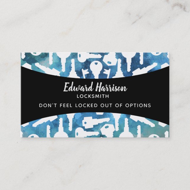 Locksmith Business Cards (Front)