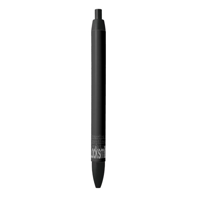 Locksmith Extraordinaire Black Ink Pen (Front Vertical)