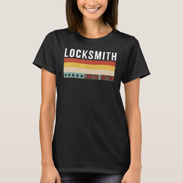 Locksmith Job Title Profession Worker Appreciation T-Shirt (Front)
