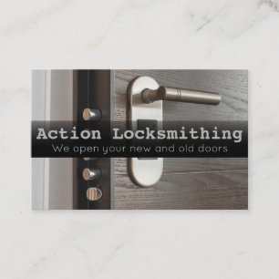Locksmith Lock and Safe business card