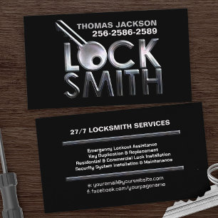 Locksmith Services Business Card