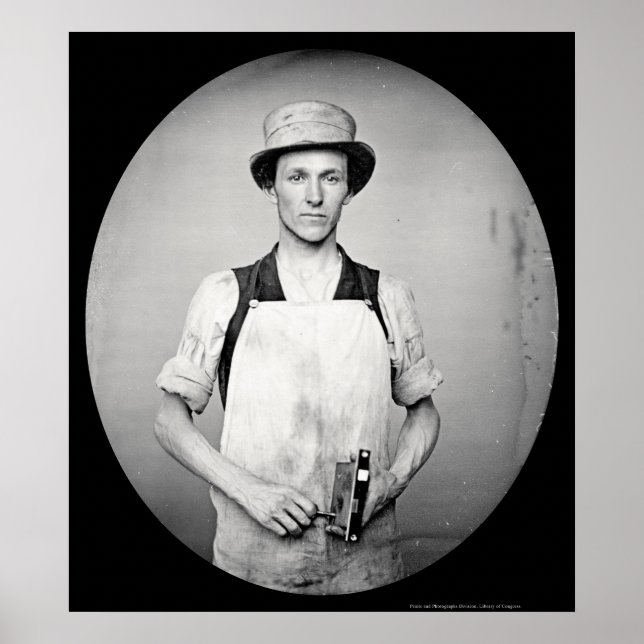 Locksmith with Tools Daguerreotype 1852 Poster (Front)