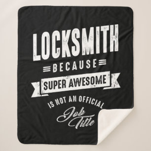 Locksmith Work Job Title Gift Sherpa Blanket