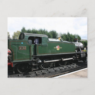 Loco 4160 at Bishops Lydeard station, Somerset Postcard