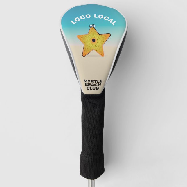 Loco Local Starfish Golf Head Cover (Front)