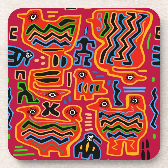 Loco Pajaros con Dos Cabezas Coaster (Front)