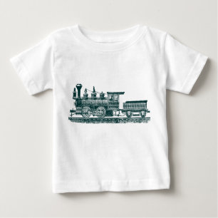 Locomotive 02 - Dark Green Baby T-Shirt