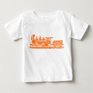 Locomotive 02 - Orange Baby T-Shirt