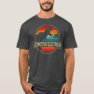 Locomotive Electrician Dinosaur T-Shirt