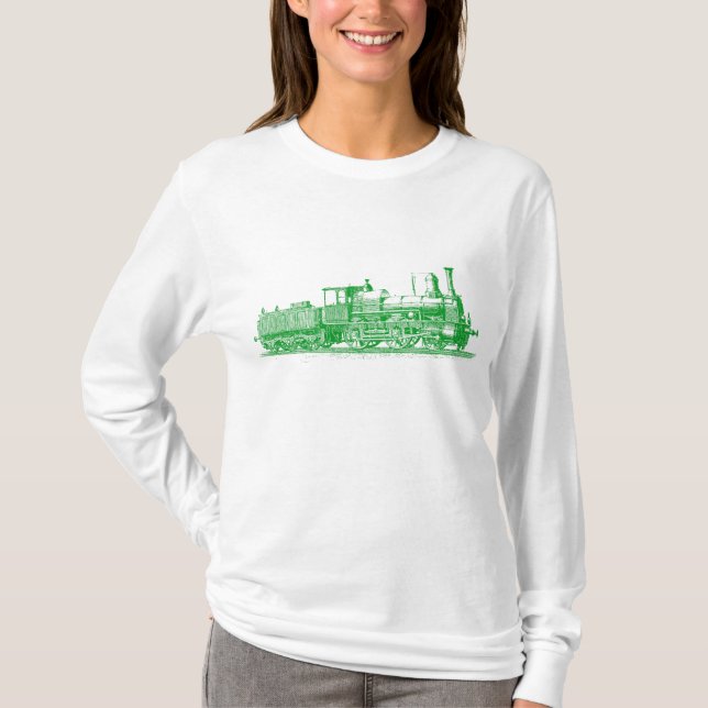 Locomotive - Grass Green T-Shirt (Front)