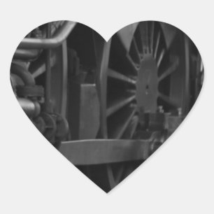 Locomotive mechanic school heart sticker