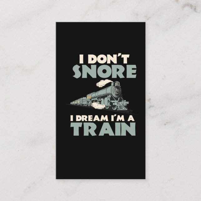 Locomotive Model Train Conductor Railway Railroad Business Card (Front)