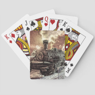 Locomotive Playing Cards, Standard Index faces. Cards