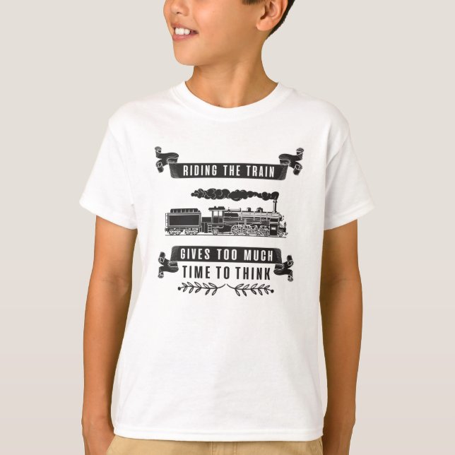 Locomotive Railroad Trains Train Driver Gift Idea T-Shirt (Front)