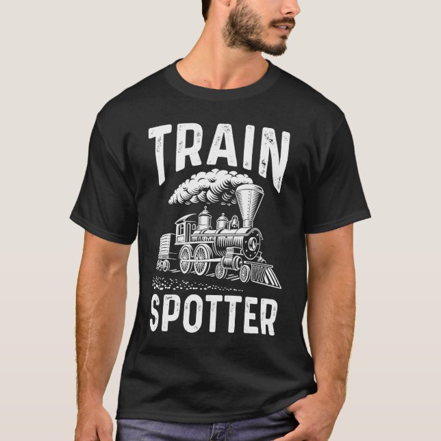 Locomotive Railway Model Train Railroad  Train Spo T-Shirt (Front)