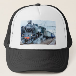 Locomotive railway train trucker hat