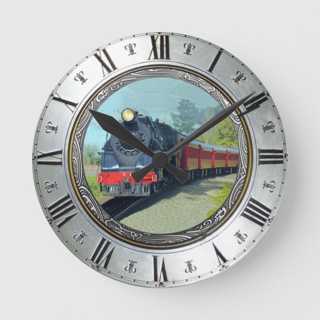 LOCOMOTIVE ROUND CLOCK (Front)