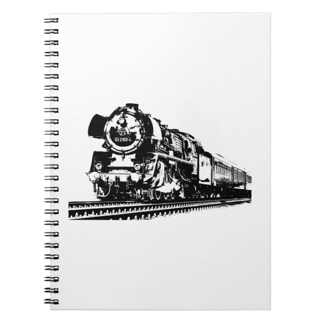 Locomotive Silhouette Notebook (Front)