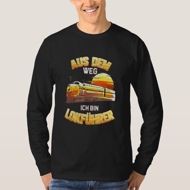 Locomotive Steam Locomotive Train Guide T-Shirt (Front)