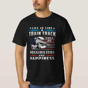 Locomotive Train Driver Railroad Trains Funny Gift T-Shirt