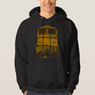 Locomotive Train Railway Fan Railfan Model Railroa Hoodie