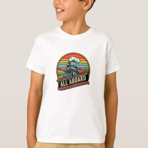Locomotive Train Steam Engine T-Shirt