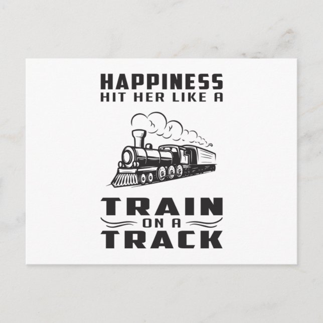 Locomotive Trains Railroad Train Driver Gift Idea Postcard (Front)