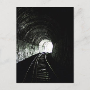 Locomotive tunnel postcard