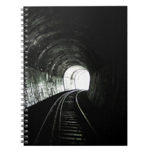 Locomotive tunnel spiral notebook