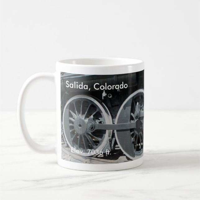 Locomotive Wheels Mug (Left)