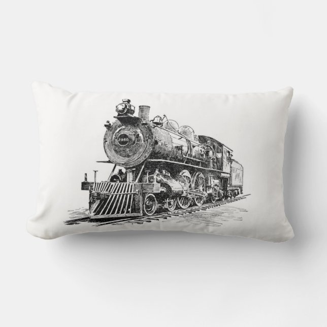 Locomotives Lumbar Cushion (Front)