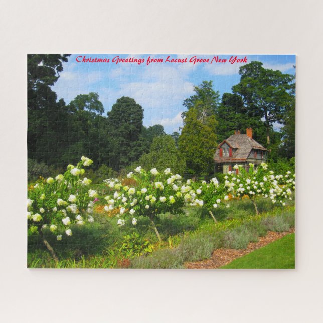 Locust Grove New York.Christmas Greetings Jigsaw Puzzle (Horizontal)