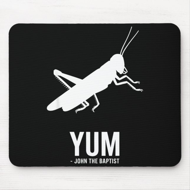 Locust John The Baptist Funny Christian New Testam Mouse Pad (Front)
