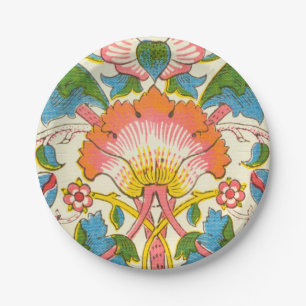 Lodden Rose (by William Morris) Paper Plate
