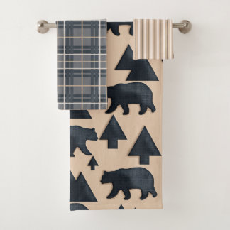 Lodge/ Black Bear Bath Towel Set