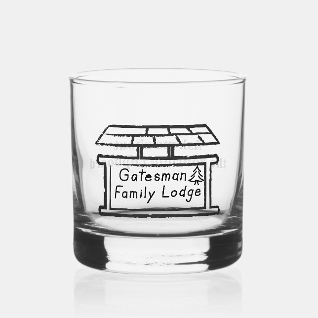 Lodge Bourbon Glass (Front)