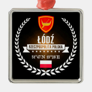 Łódź Metal Tree Decoration