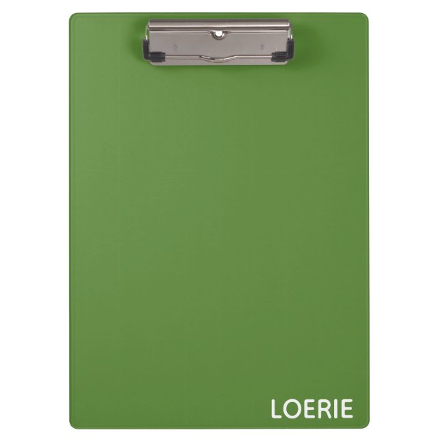 Loerie green colour name clipboard (Front)