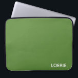 Loerie green colour name laptop sleeve<br><div class="desc">Loerie green colour name</div>